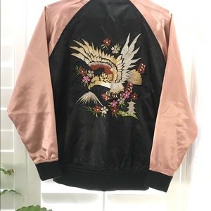 ASOS satin bomber jacket